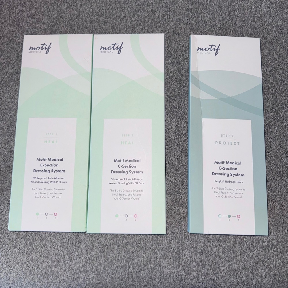 Motif Medical C-Section Dressing System Women OS Multi 3-Pack Step 1 & 2 Bundle